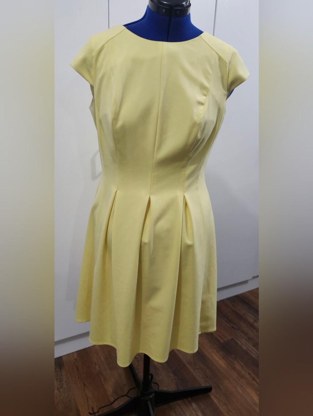 Dress Barn Yellow Fit-and-Flare Mini Dress